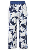 7/8 Print Schlupfhose Viskose-Jersey weites Bein / 