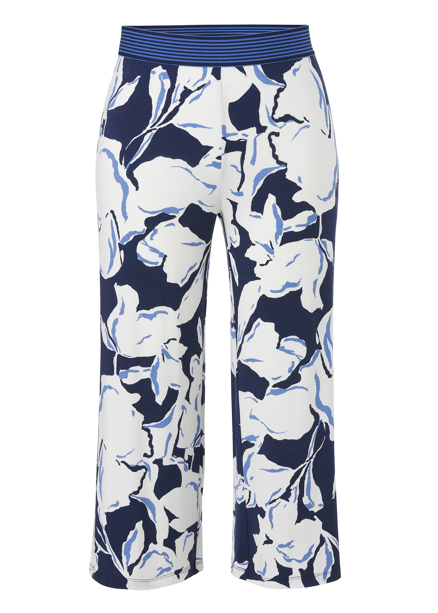 7/8 Print Schlupfhose Viskose-Jersey weites Bein /