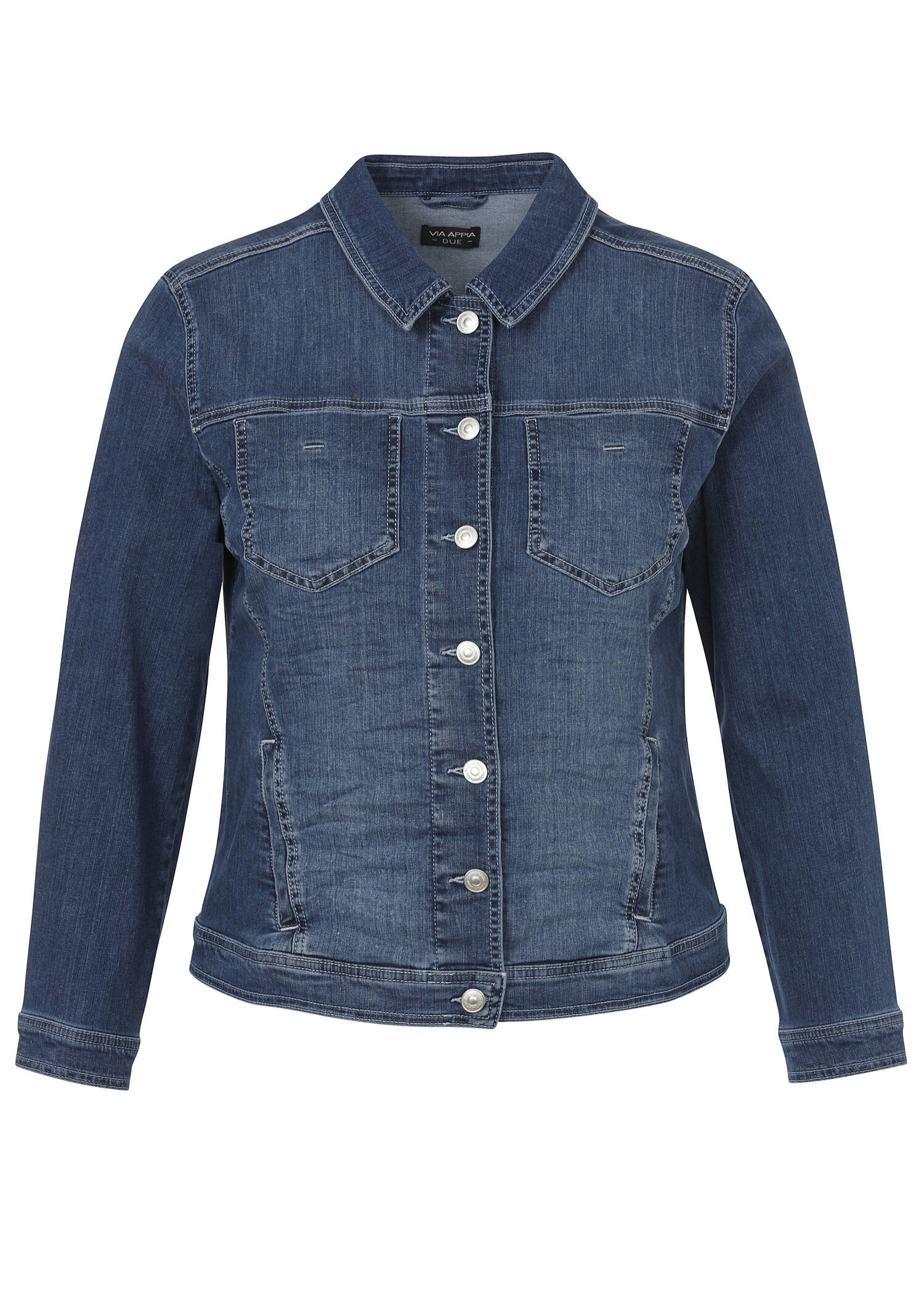 Classic Power Stretch Jeansjacke Medium Blue Used /
