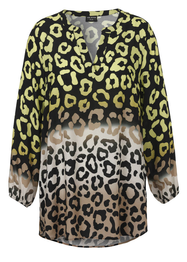 Viskose-Tunika Modern Leo Print / 