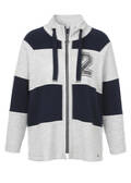 Sweatjacke mit Stehkragen Sporty Deluxe Silber - Marine / 