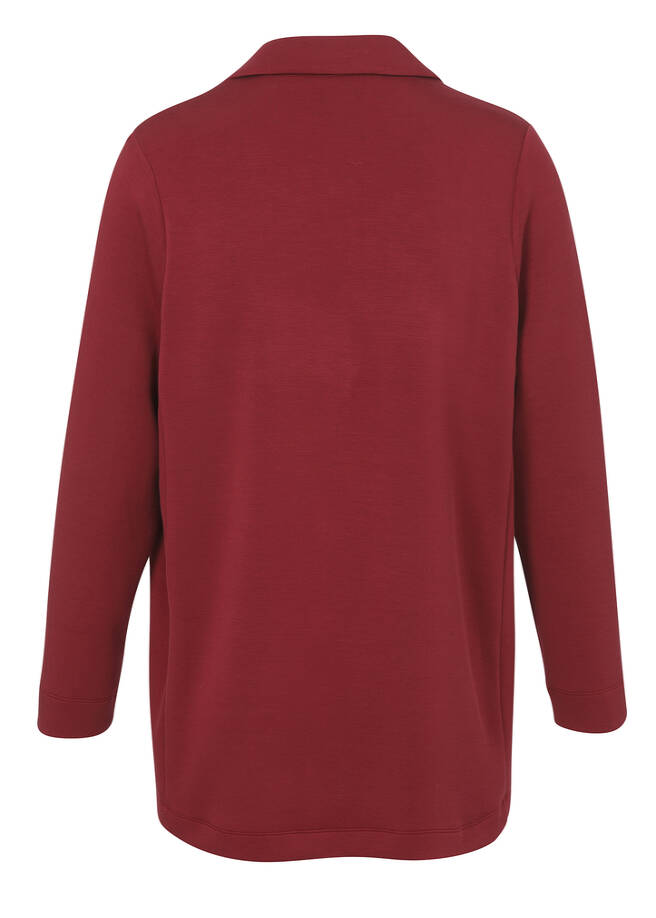 Softe Revers-Jacke in Trendfarbe / 