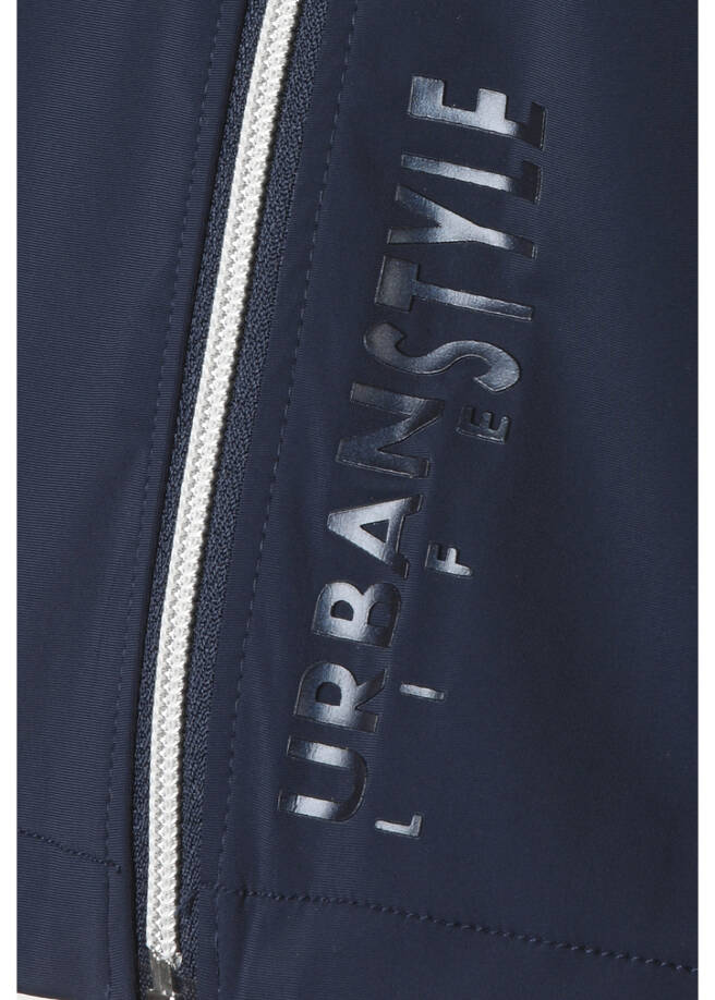 Dunkelblaue Kapuzenjacke Urban Life Style / 