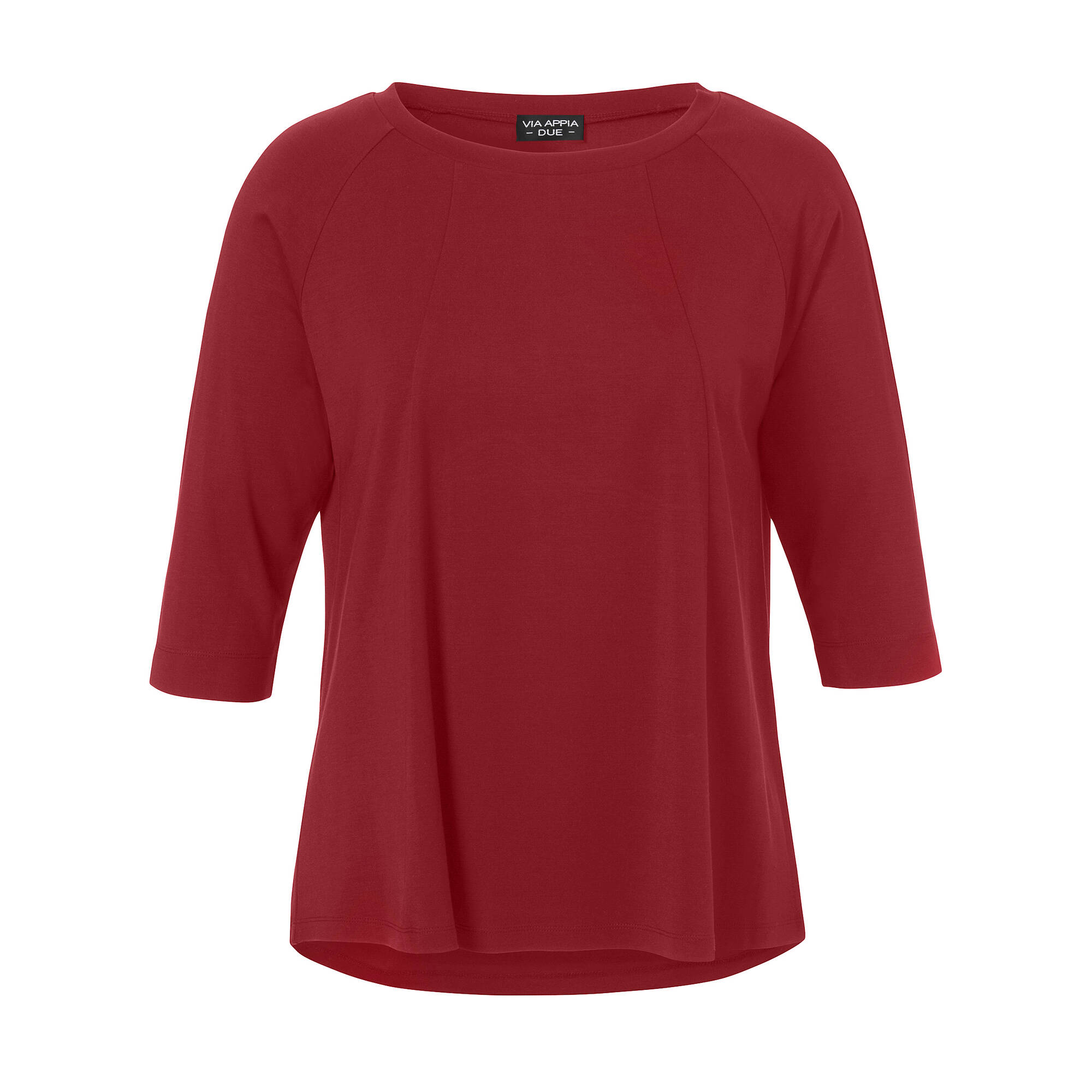 3/4-Arm Shirt Uni mit Ziernähten 3/4-Arm Shirt Uni mit Ziernähten