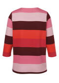 3/4-Arm Sweatshirt mit Blockstreifen /