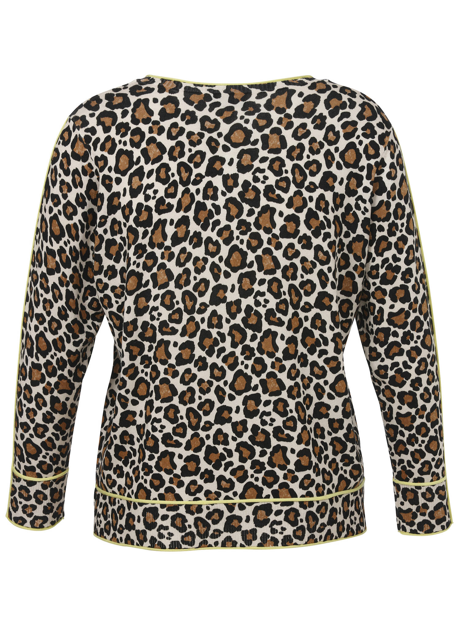 Edler Feinstrick-Pullover Leo-Print /