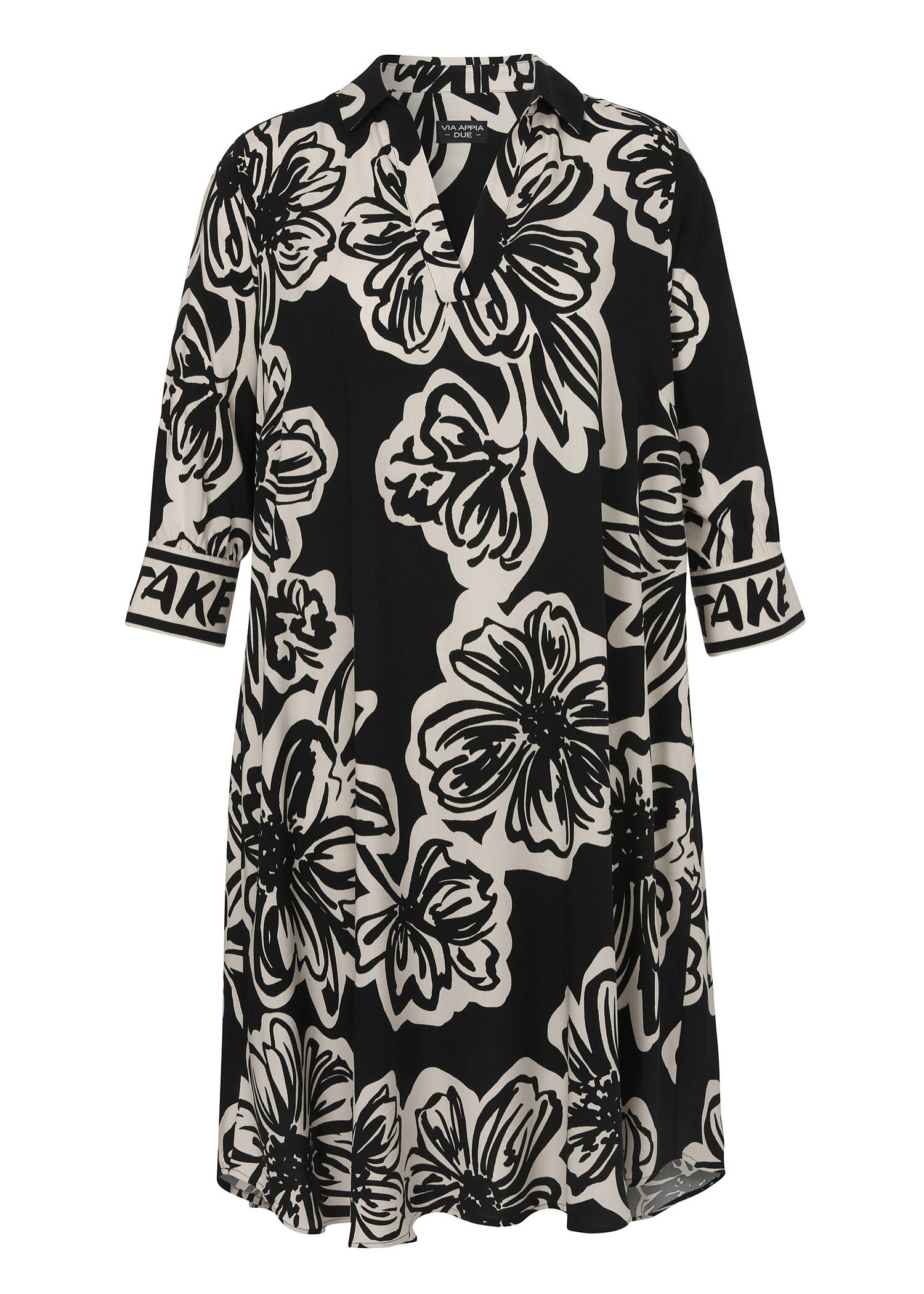 Zartes Viskosekleid mit Nahttaschen /