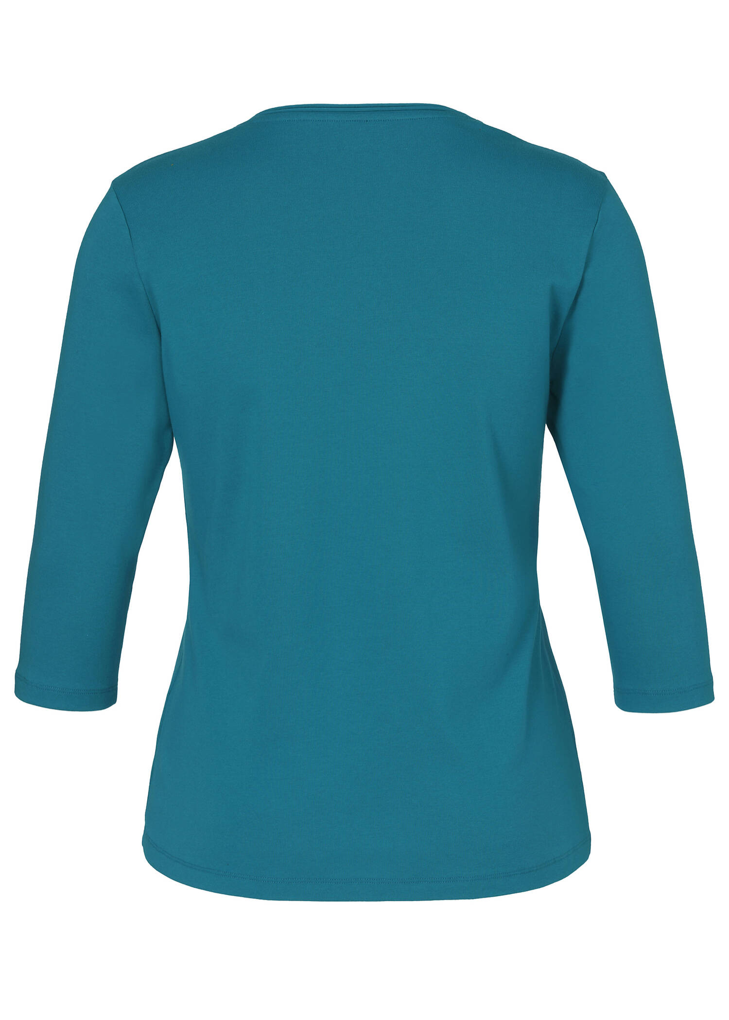 Softes 3/4 Arm Baumwoll-Shirt mit Front Motiv / 