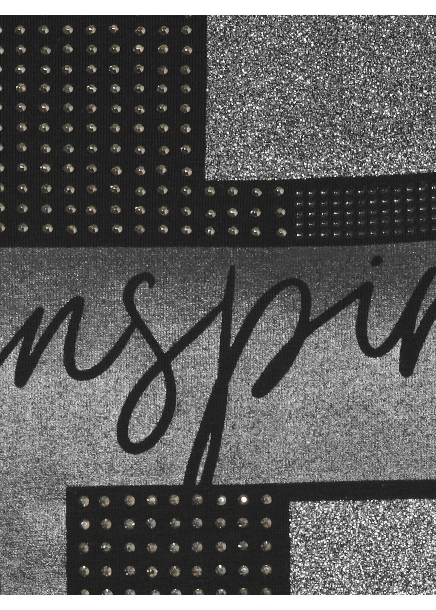 Supersoftes 3/4-Arm Shirt mit Silber-Motiv /