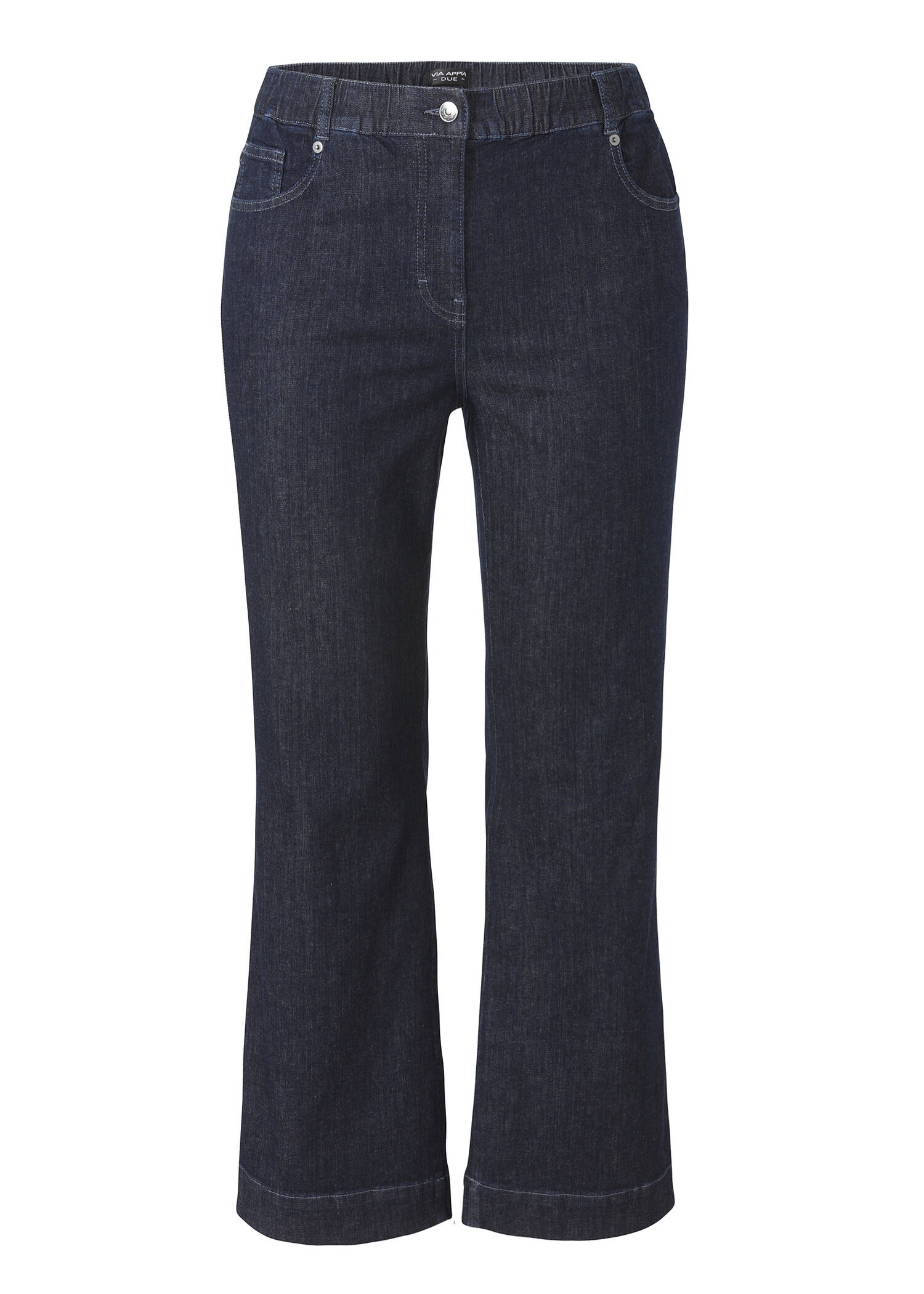 Dark Blue Jeans Modern Flared Pants / 