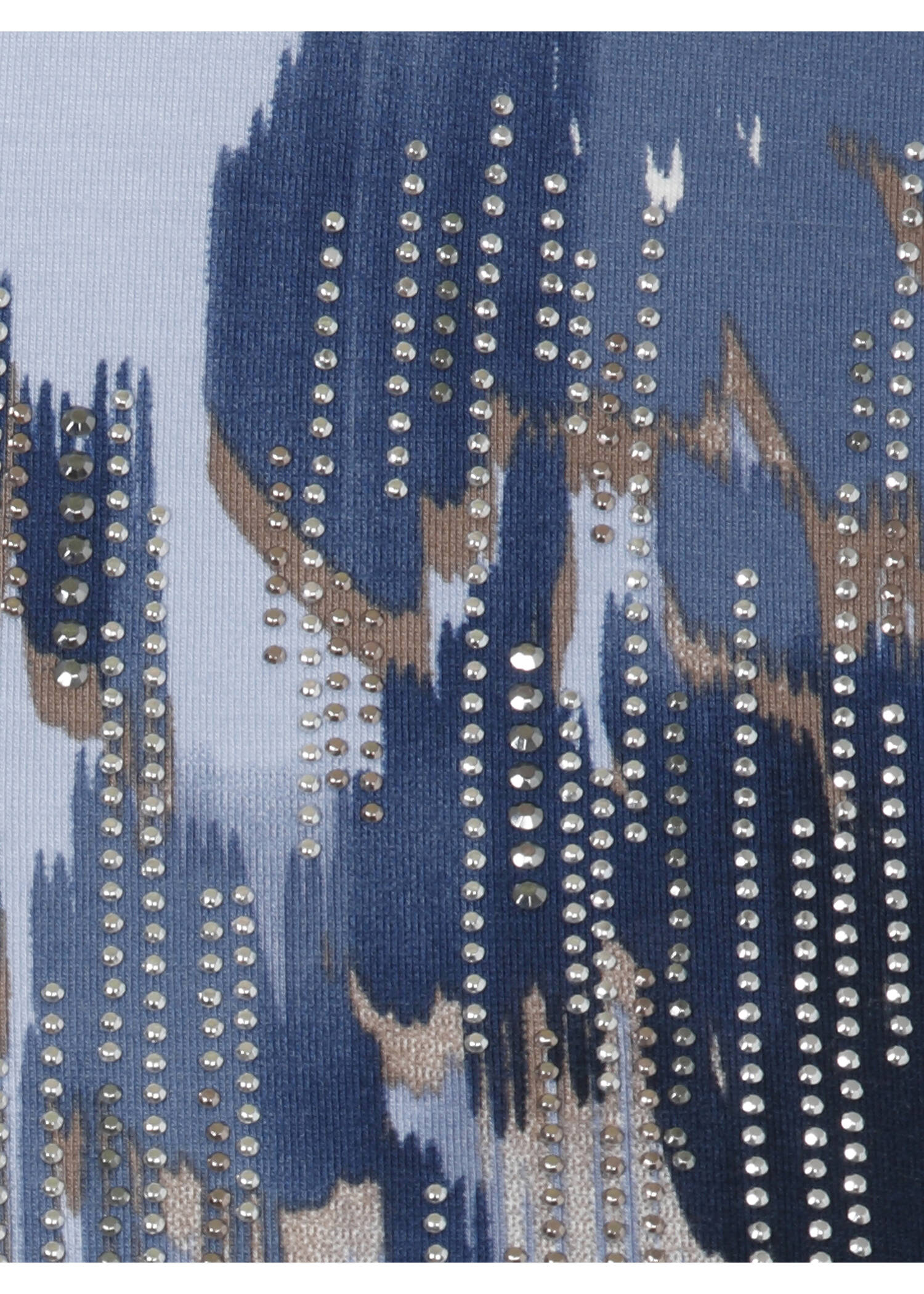 3/4-Arm Print Shirt geschmückt /