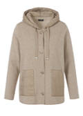 Kapuzen-Jacke mit Steppdetails /