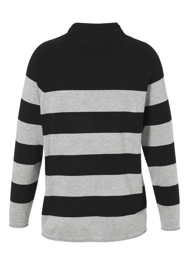 grau melange/schwarz Rückansicht