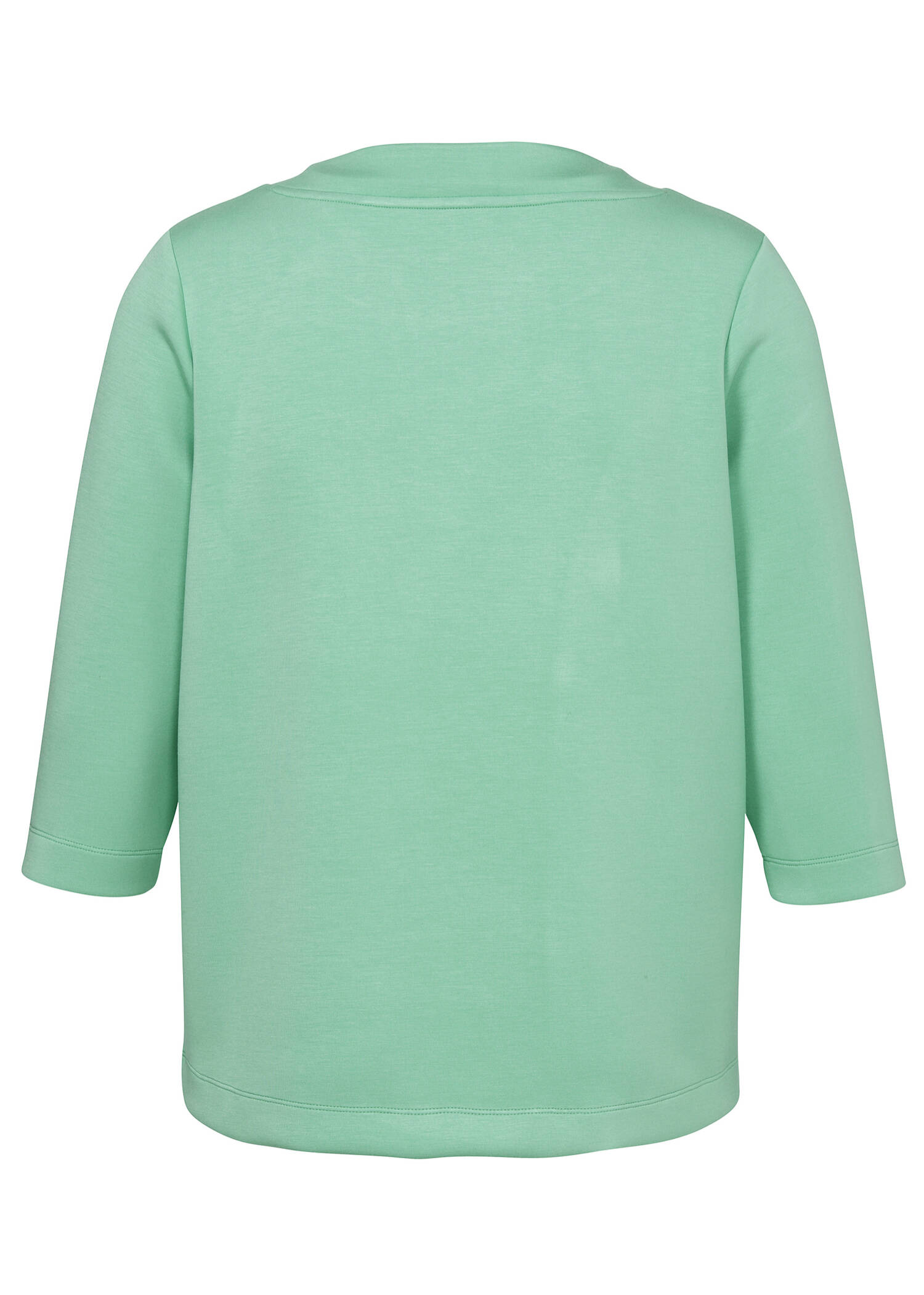 3/4-Arm Sweatshirt mit kurzem Kragen / 