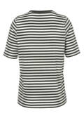 Softes Ringel-T-Shirt mit V-Ausschnitt / 