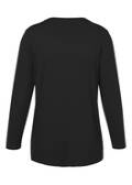 Leichte Jersey Jacke mit Wasserfall-Front / 
