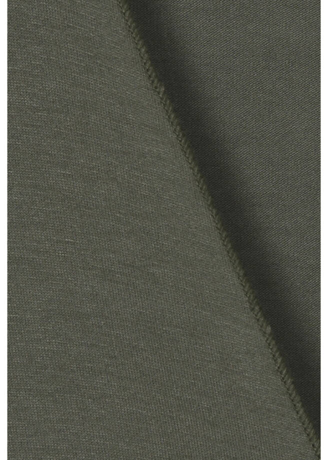 Leichte Jersey Jacke mit Wasserfall-Front / 