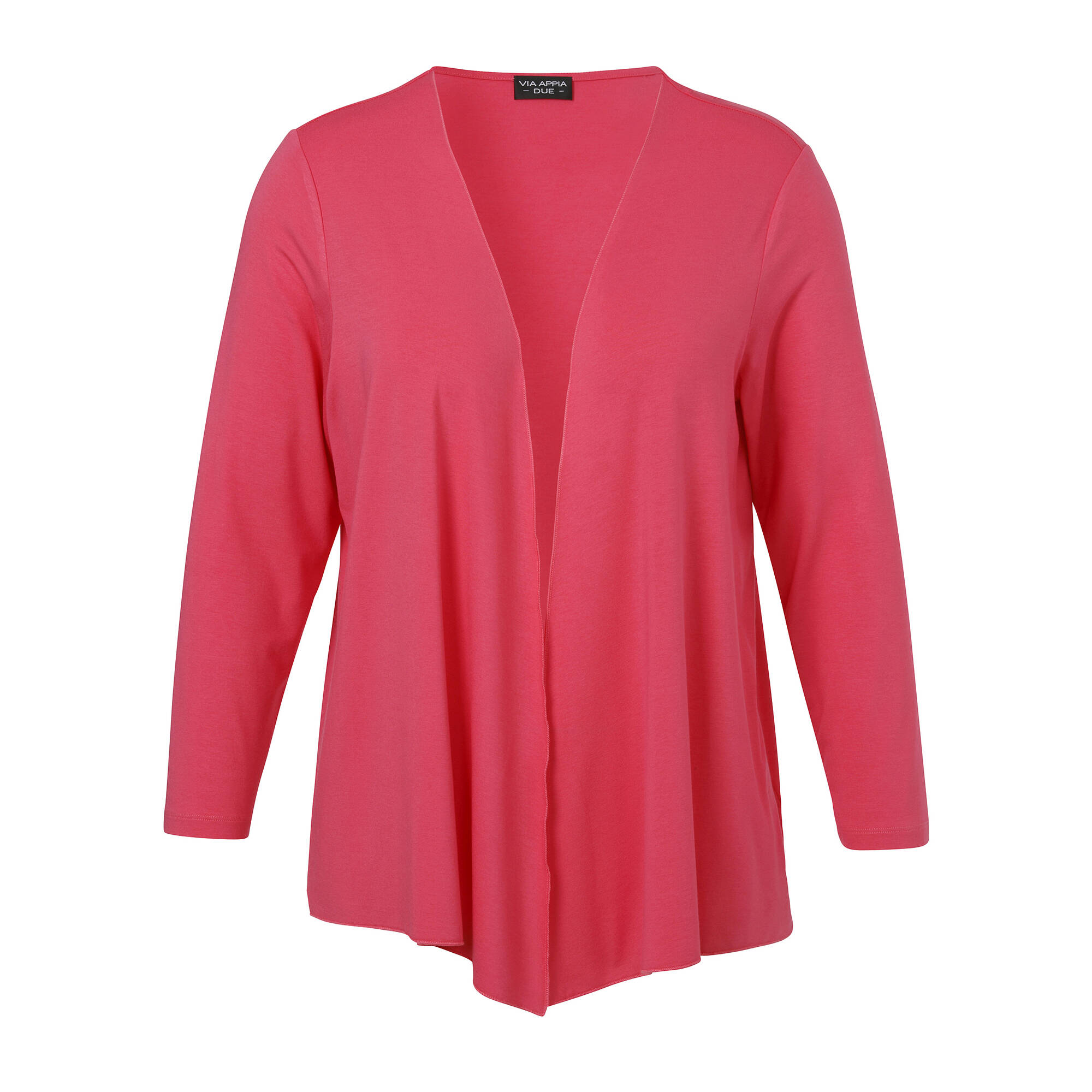 Leichte Jersey Jacke mit Wasserfall-Front