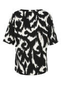 Halbarm-Sweatshirt mit Allover-Print / 