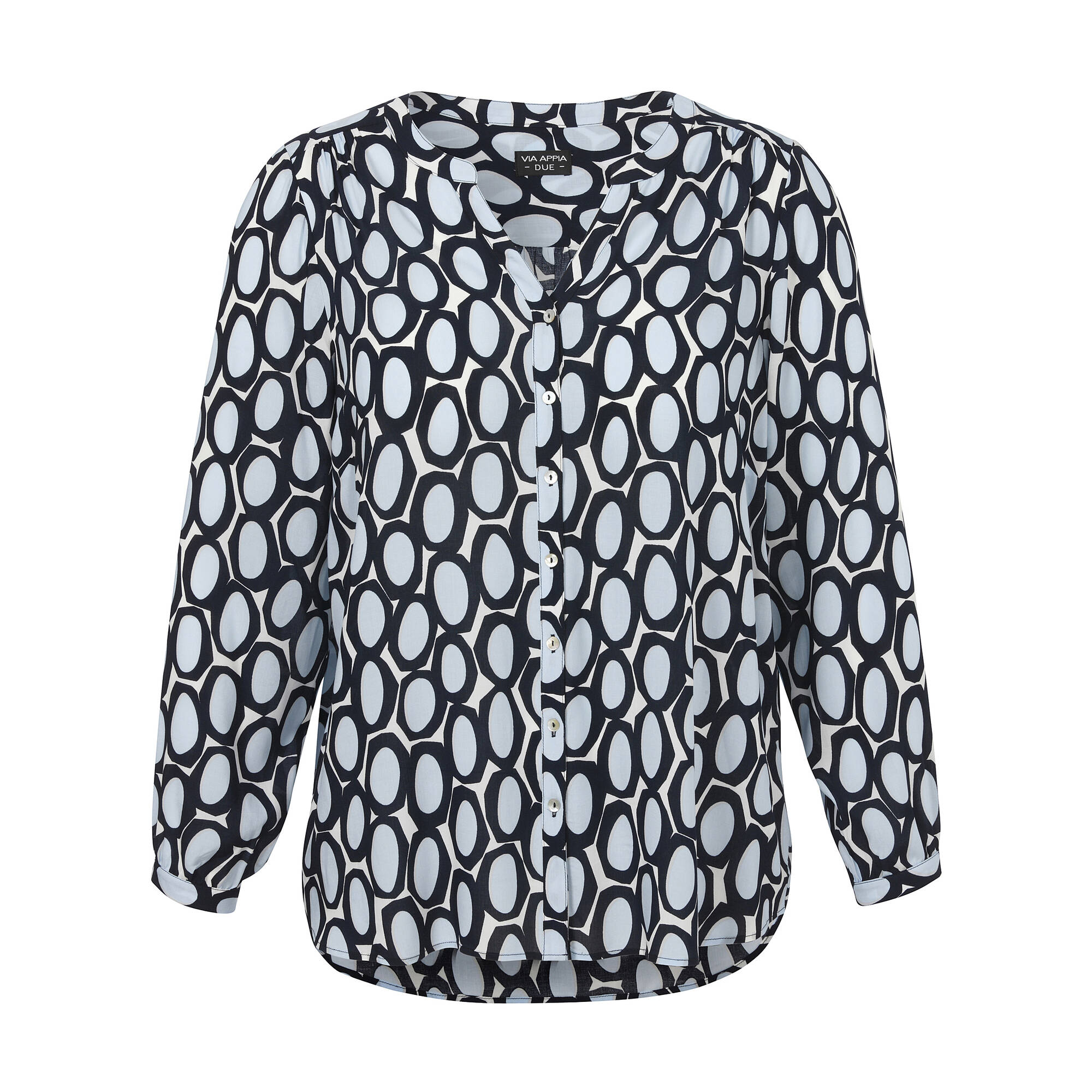 Print-Bluse aus reiner Viskose Print-Bluse aus reiner Viskose