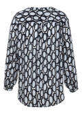 Print-Bluse aus reiner Viskose / 