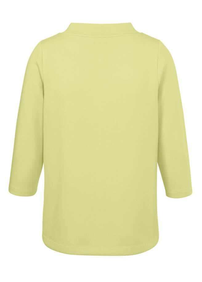 Softes 3/4-Arm Sweatshirt "Lime" / 