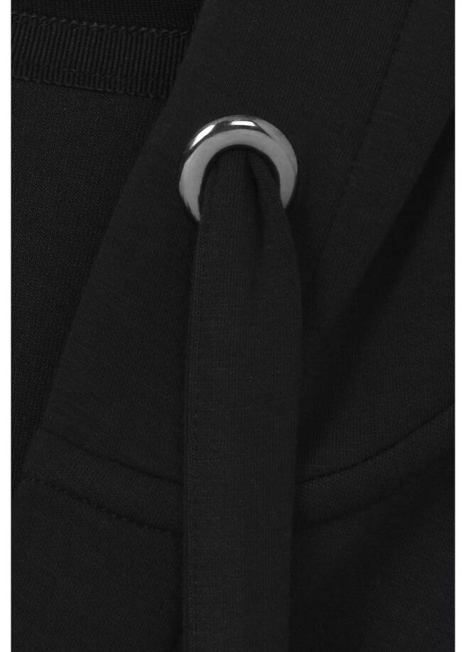 Offene Jacke mit Kapuze / 