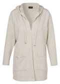 Offene Jacke mit Kapuze / 