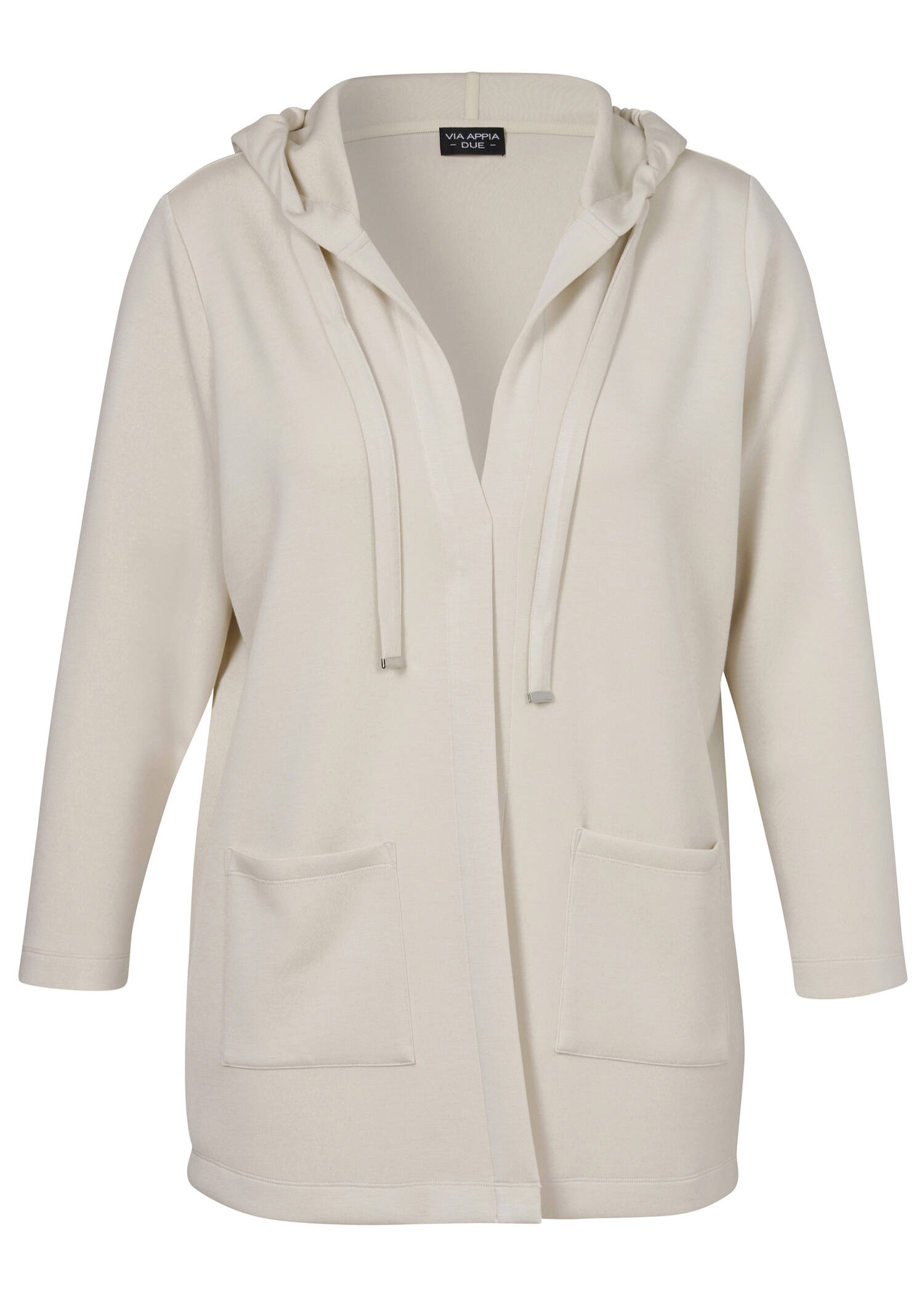 Offene Jacke mit Kapuze /