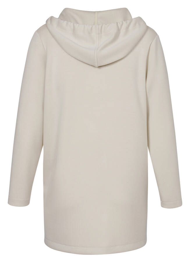 Offene Jacke mit Kapuze / 