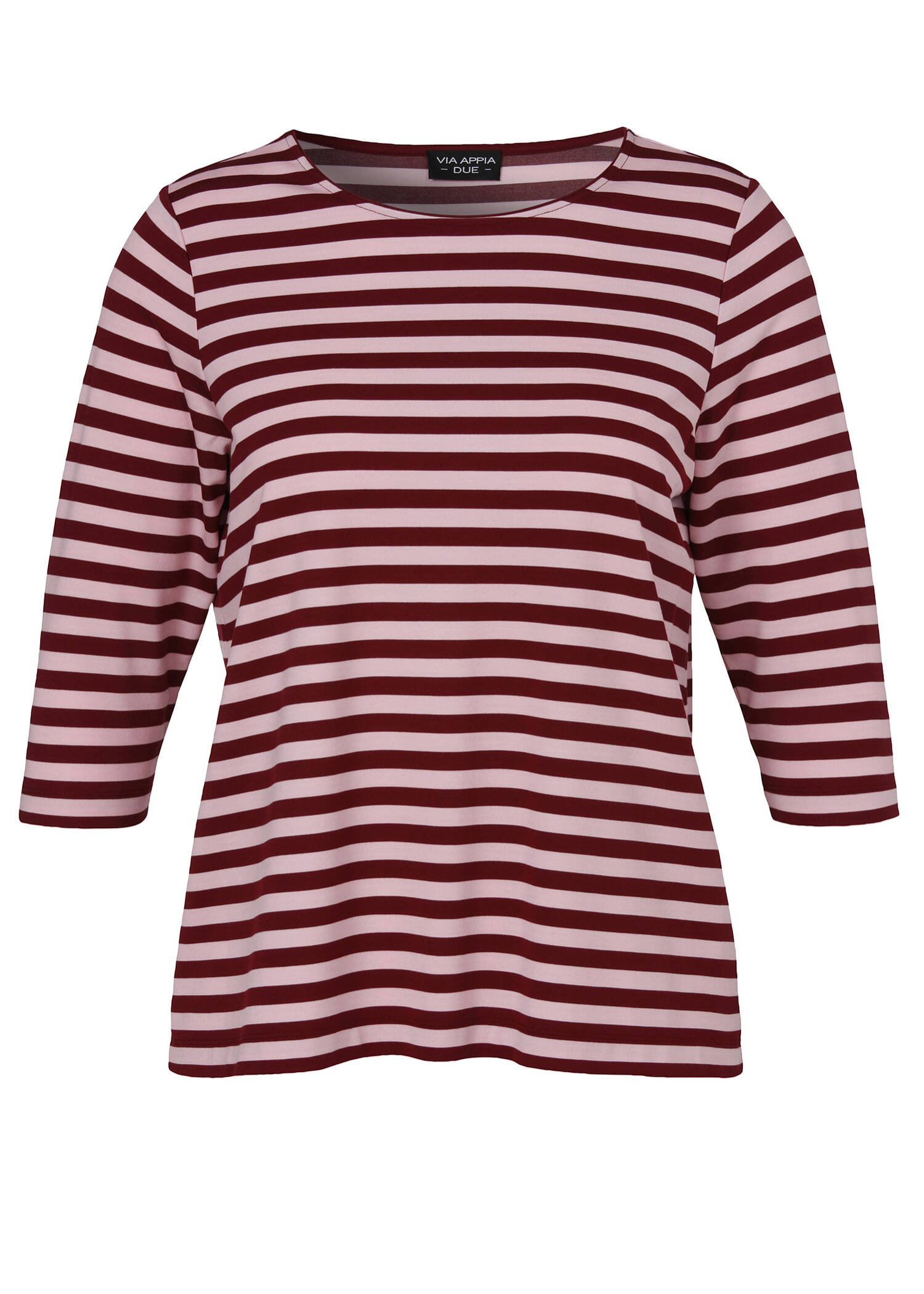 3/4-Arm-Shirt mit Streifen /