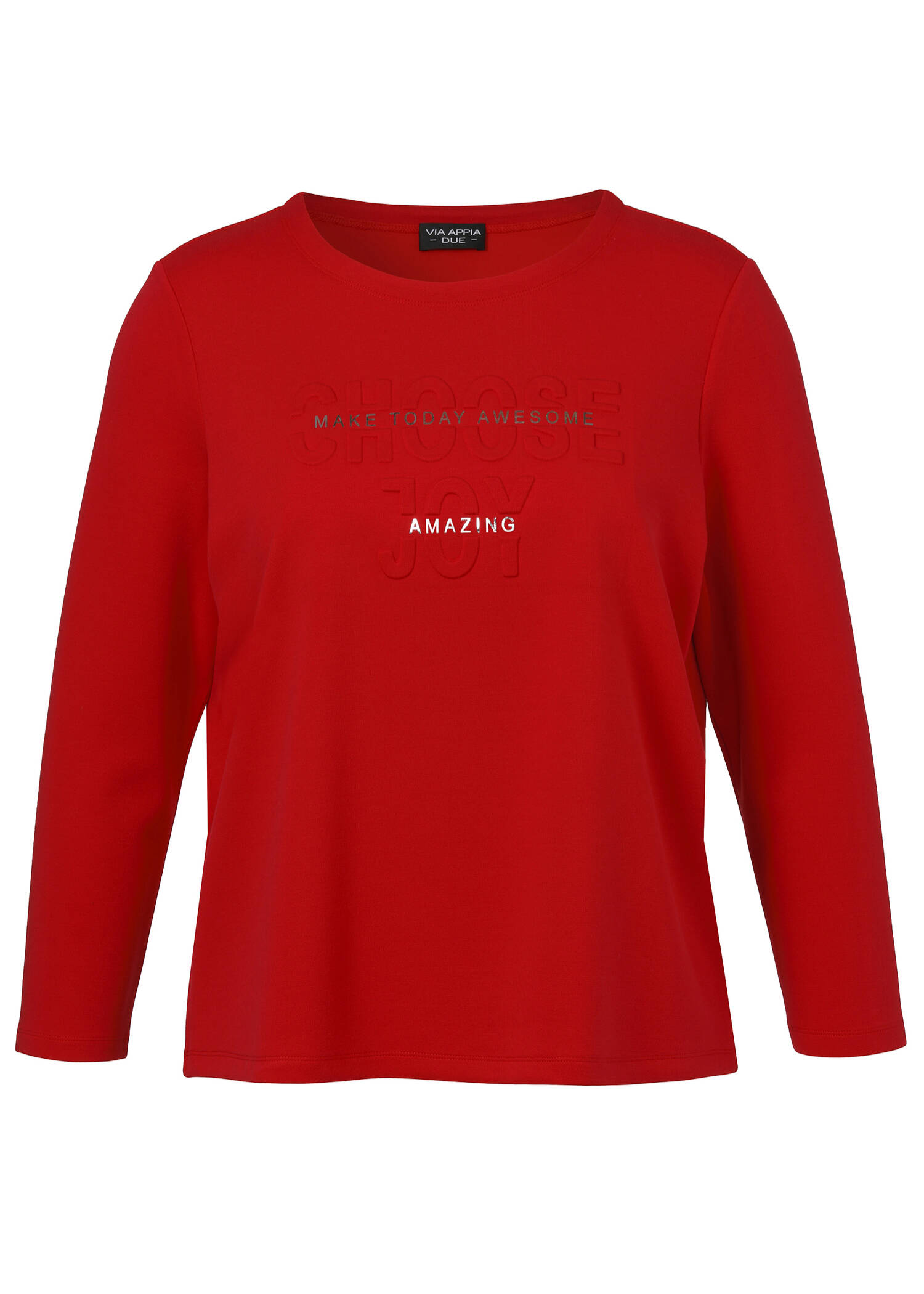Kombistarkes Sweatshirt mit Statement-Motiv /