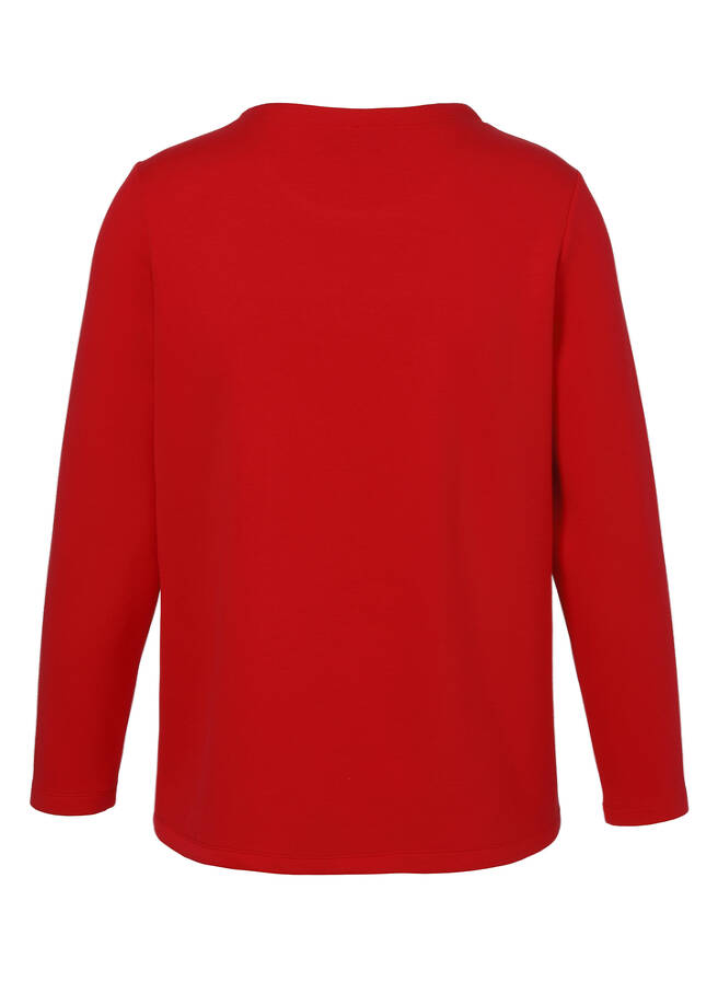 Kombistarkes Sweatshirt mit Statement-Motiv /