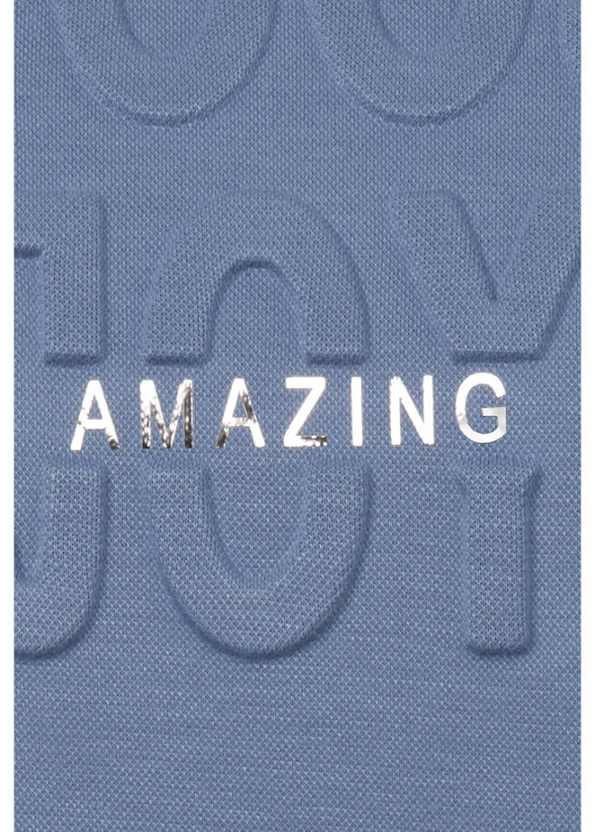 Kombistarkes Sweatshirt mit Statement-Motiv /