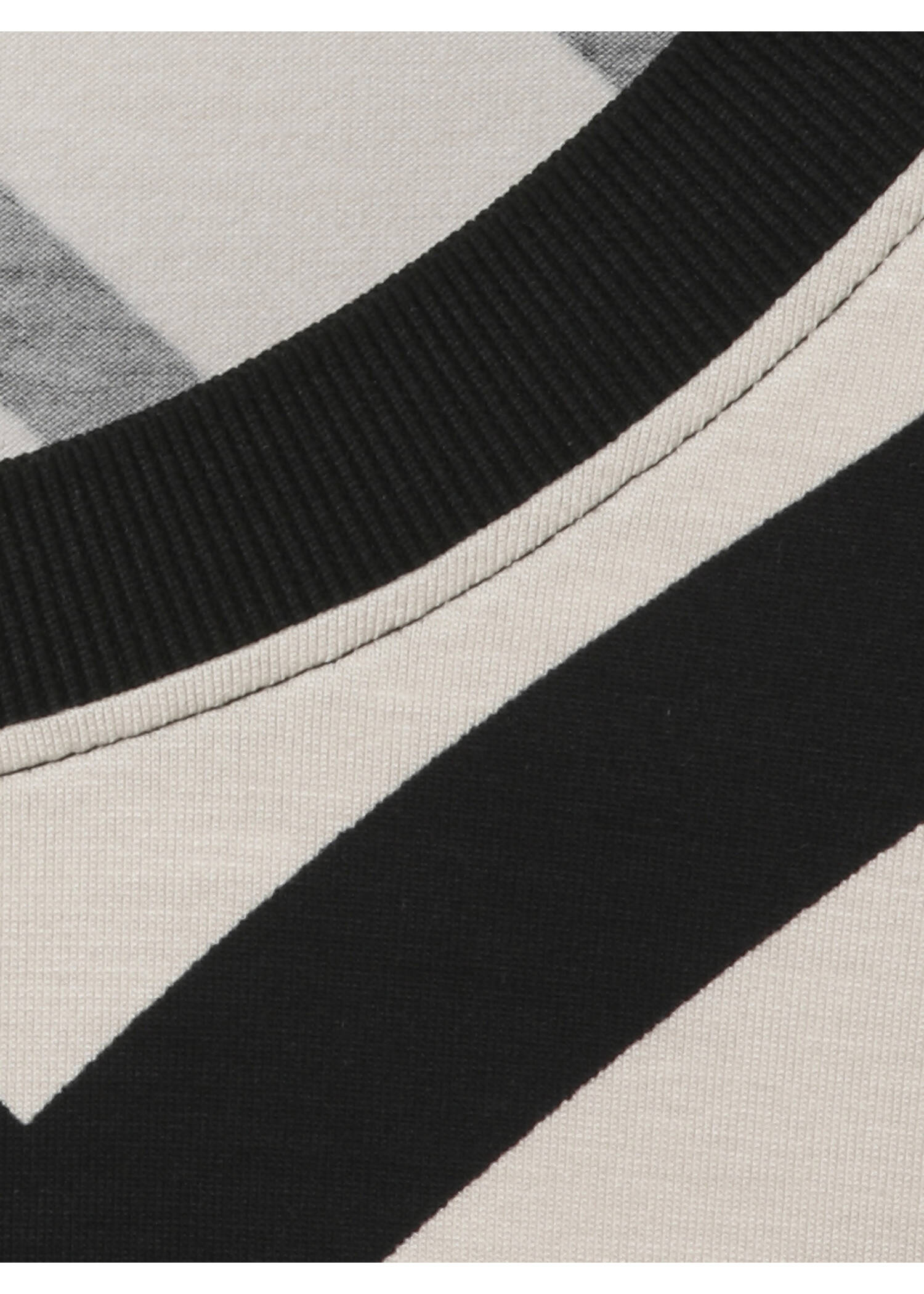 3/4-Arm Print Shirt mit Gummizug-Saum / 