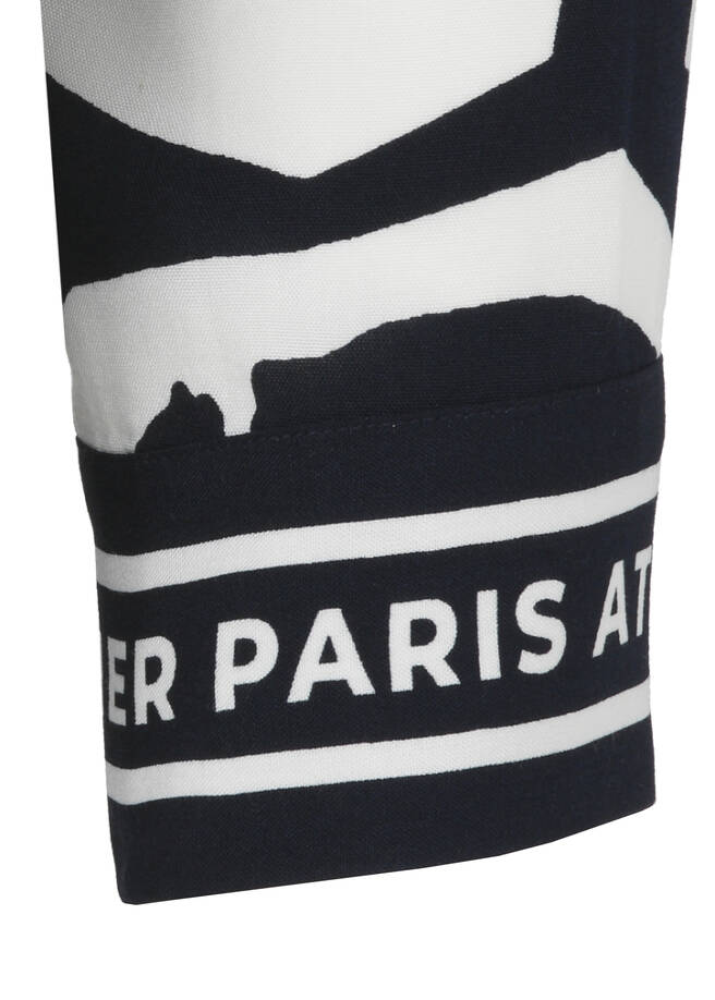 Viskose Hemdbluse Flower-Print / 