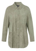 Modern Chic Bluse Veloursleder Imitat / 