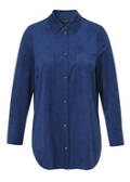 Modern Chic Bluse Veloursleder Imitat / 
