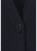 Leichte Feinstrickjacke Dunkelblau / 