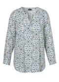 Feminine Viskose Print Schlupfbluse /