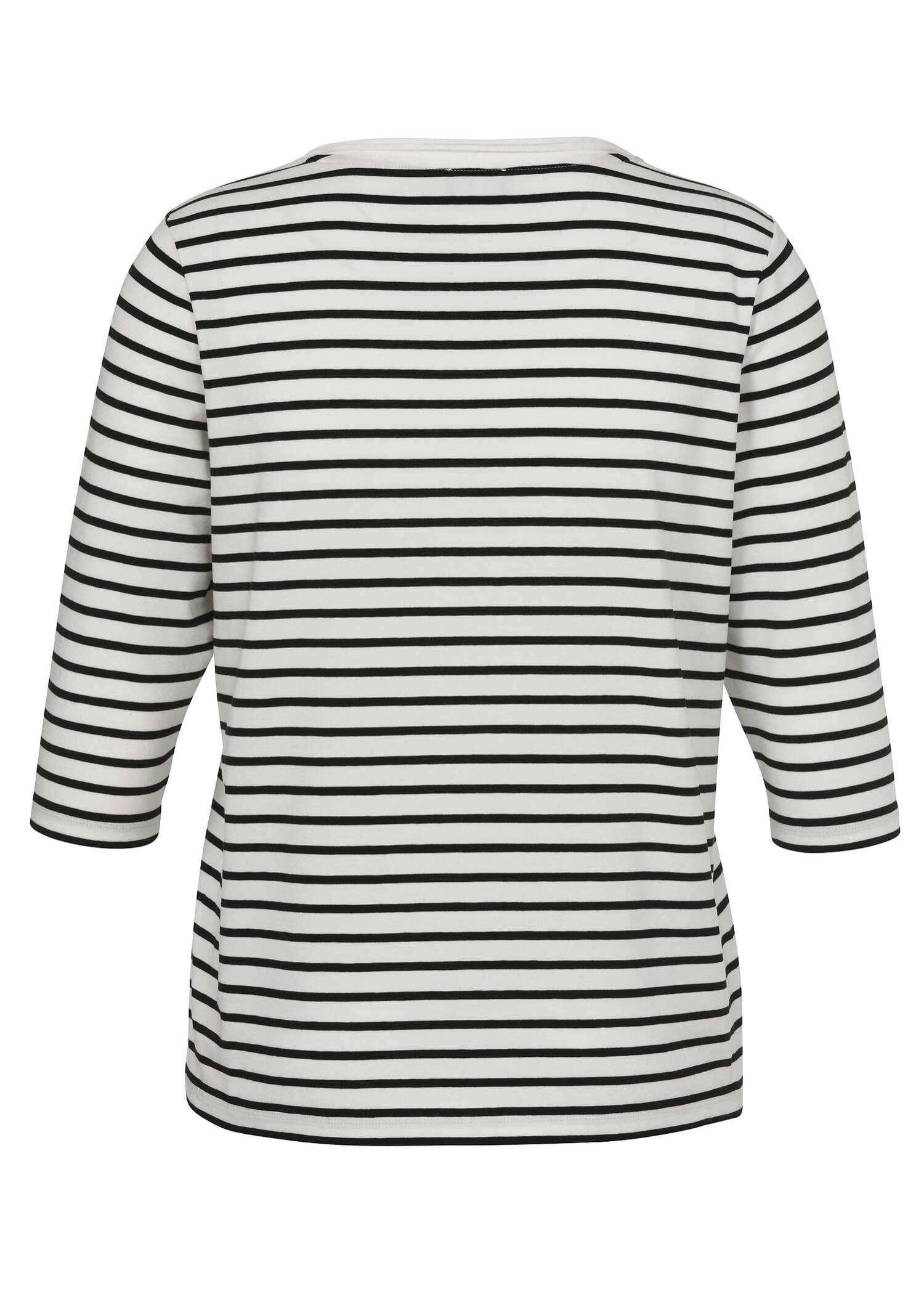 Softes 3/4-Arm Ringelshirt mit Front-Motiv /