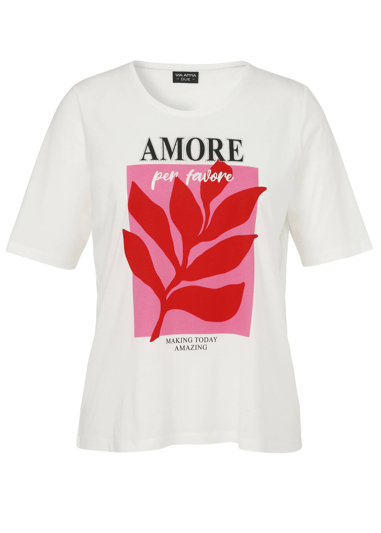 Softes Halbarm-Shirt mit Front-Motiv / 