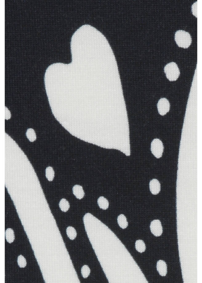 Edles Print-Shirt in Marine / Ecru / 