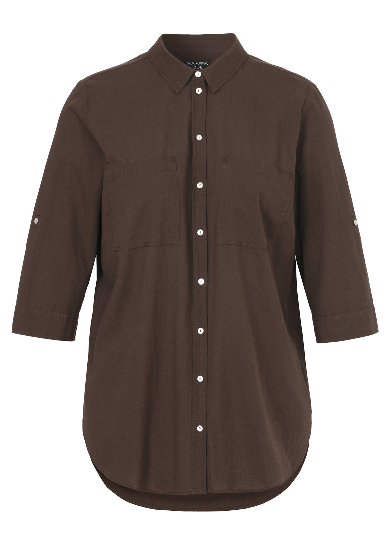 Softe 3/4-Arm Baumwollbluse / 
