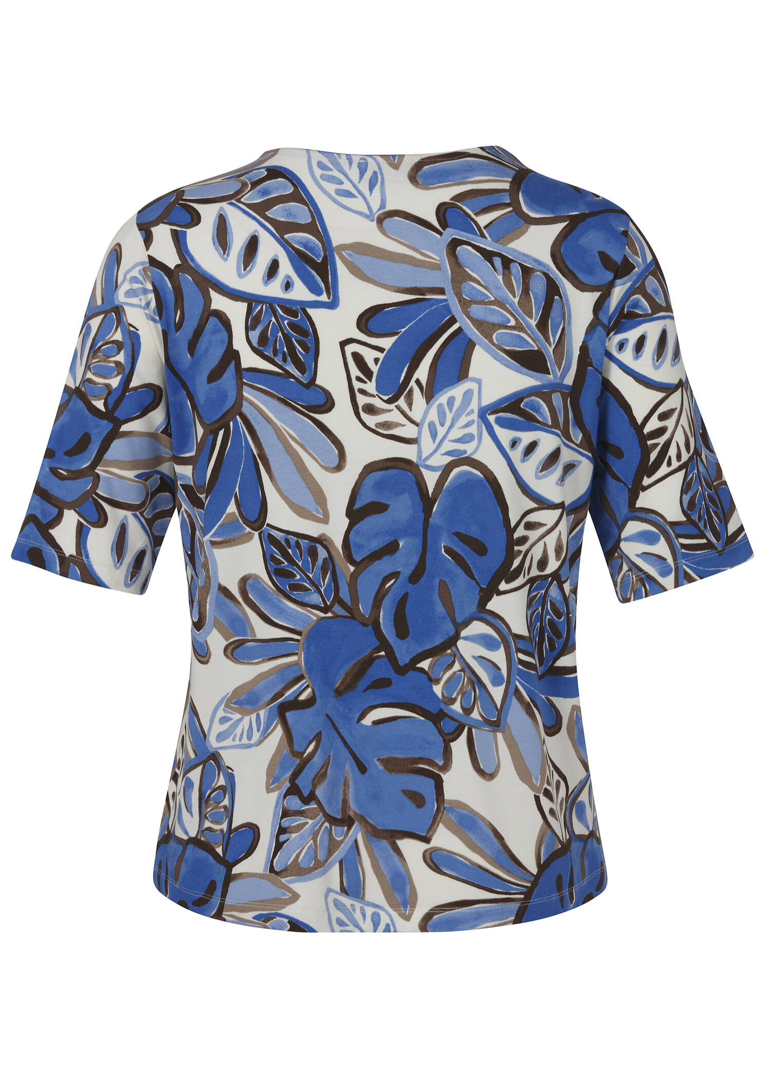 Edles Viskose-Jersey Shirt mit Allover-Print / 