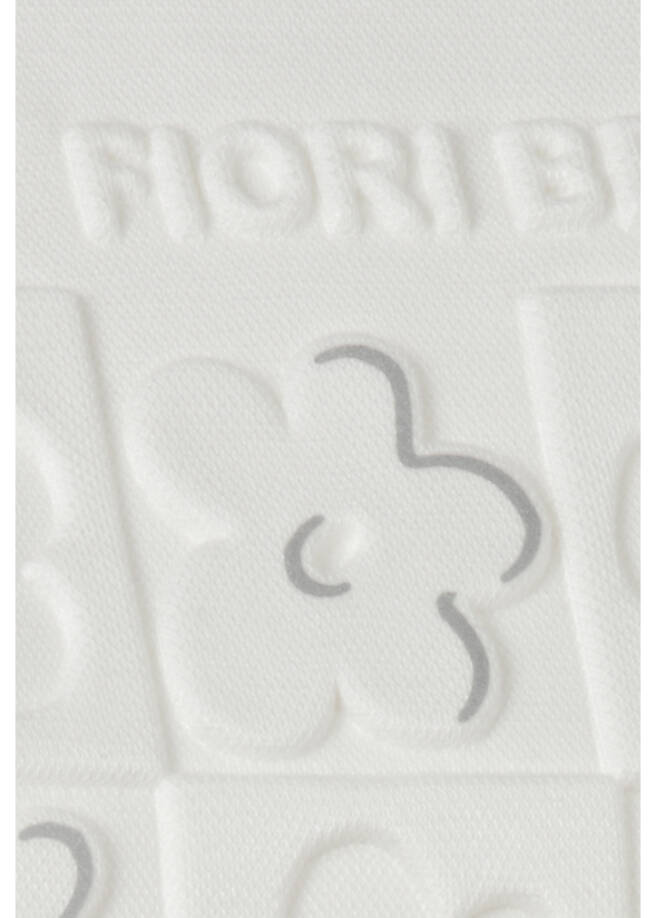 T-Shirt Uni mit tonigem Front-Motiv / 