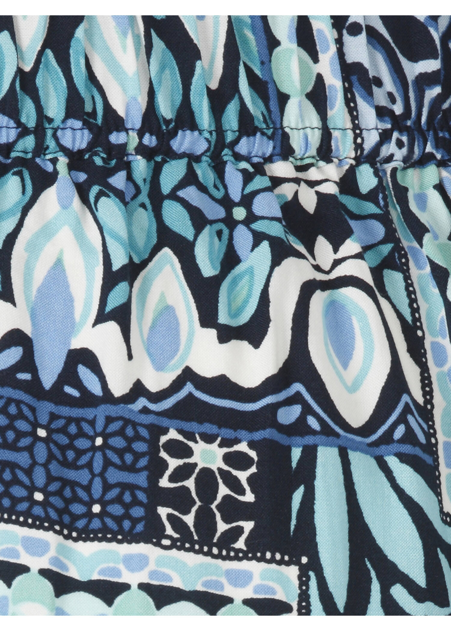 Luftige 7/8 Viskose-Schlupfhose mit Print / 