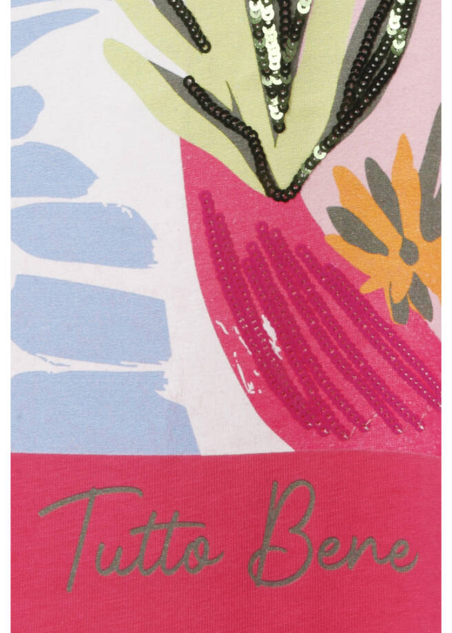 Softes Baumwoll-Shirt mit Sommer-Motiv / 