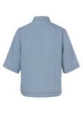 Sommerliche Halbarmjacke im Jeans-Style Himmelblau / 