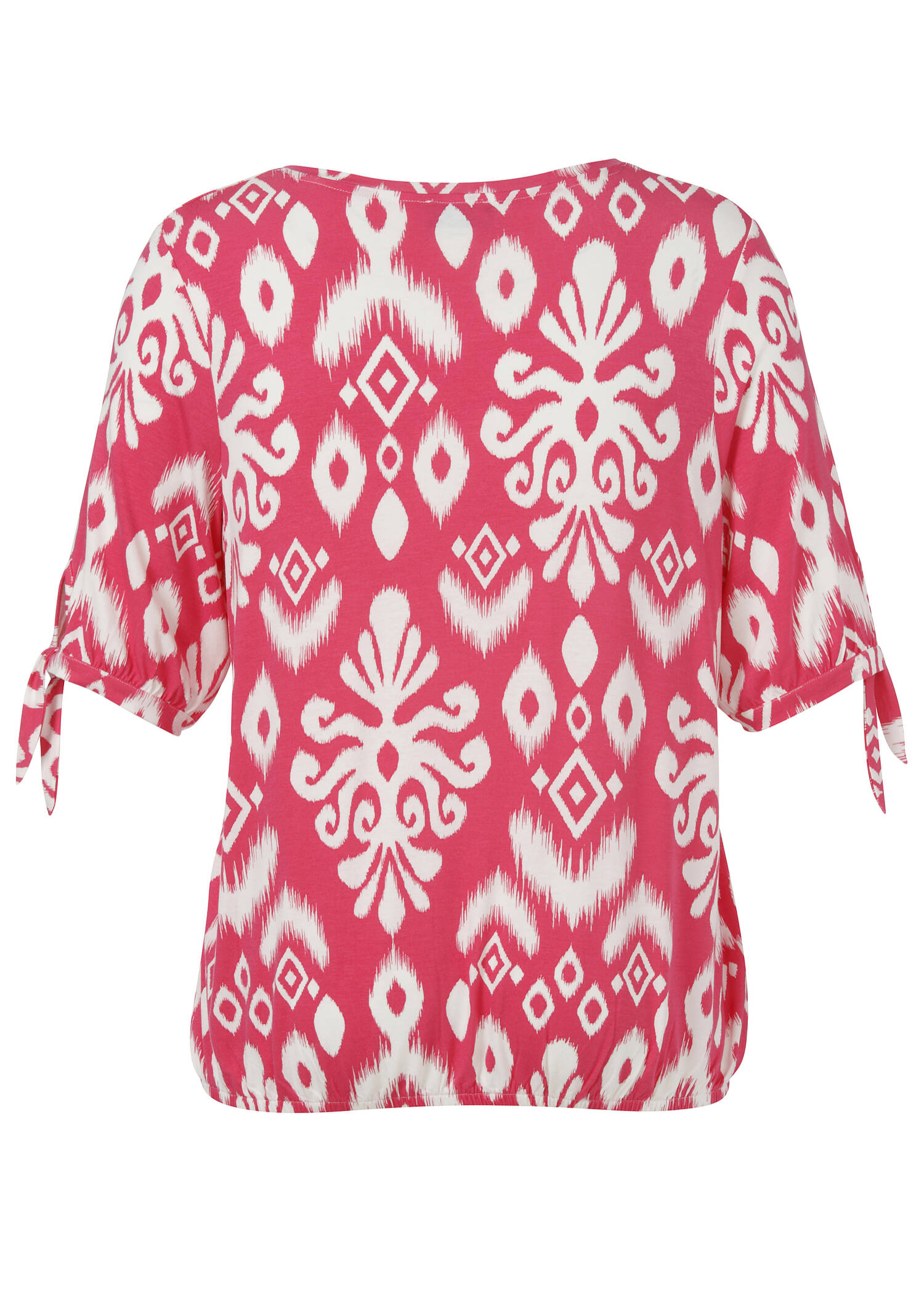 Viskose-Jersey-Shirt mit Gummizugsaum / 
